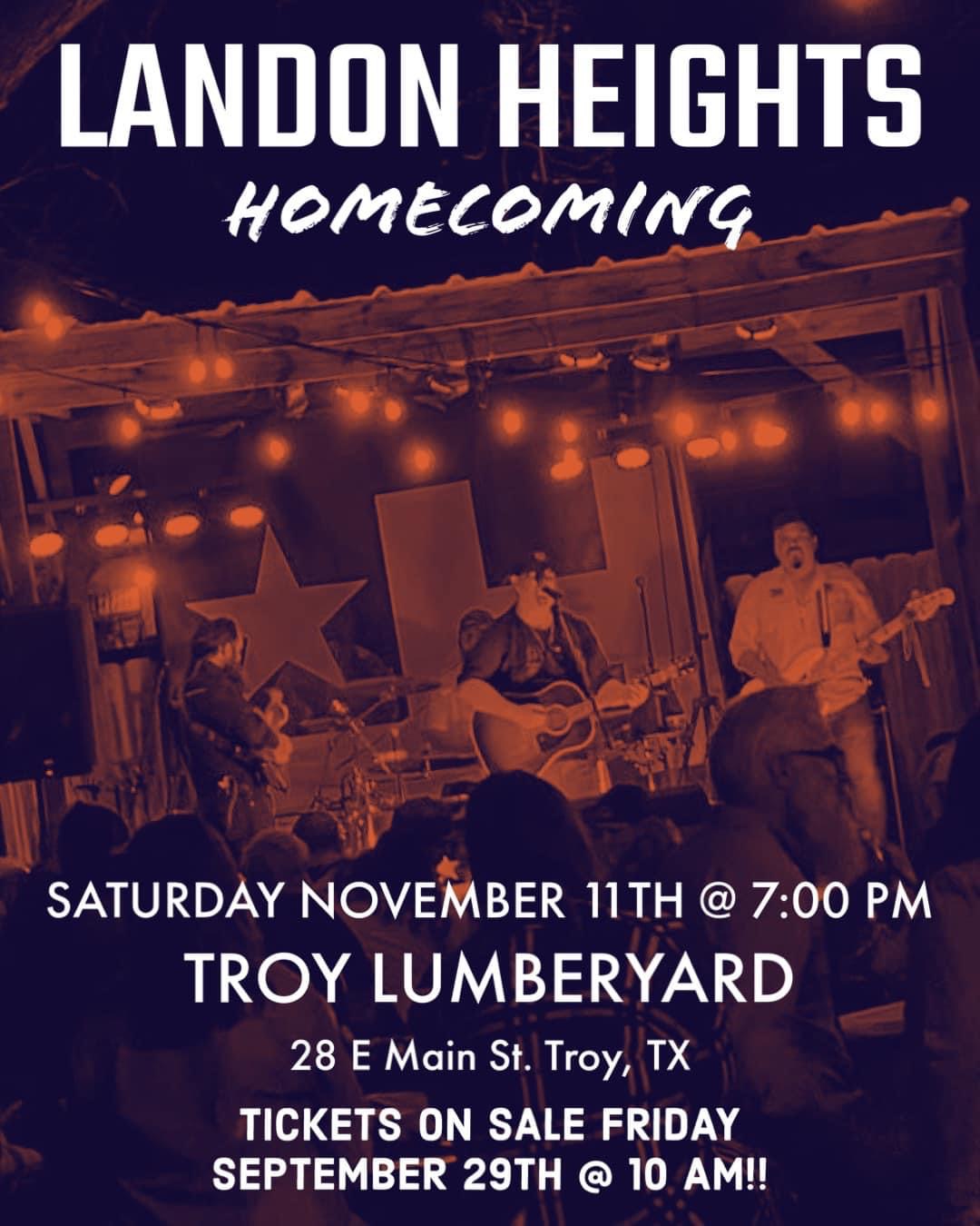 Landon Heights LIVE at the Lumberyard! Troy Lumberyard